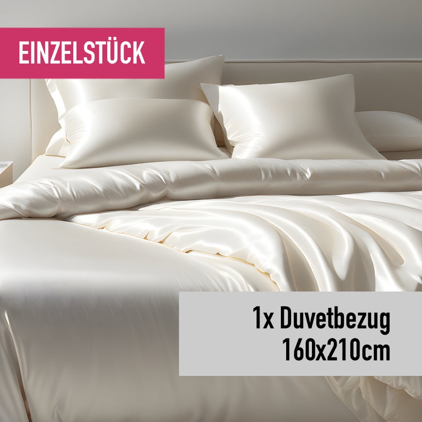 Single duvet cover 160x210cm natural white