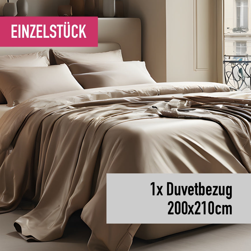 Housse de couette simple 200x210cm perle