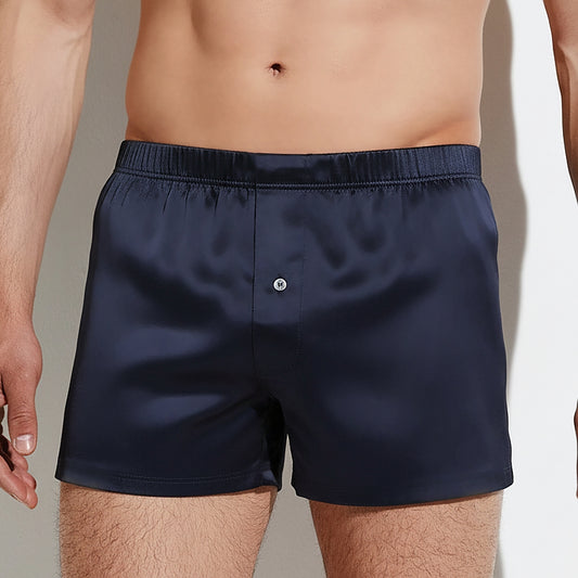 Seidenboxer Herren bordeaux – 100% Seide