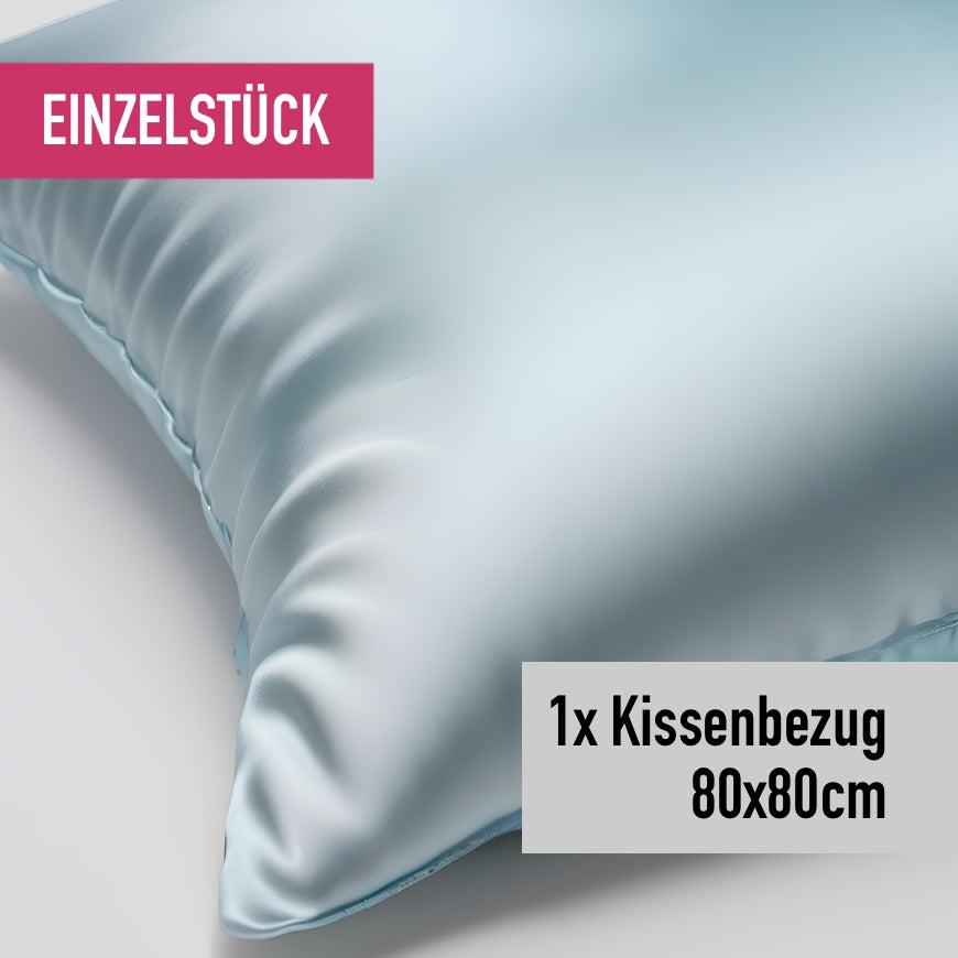 Single pillowcase 80x80cm seaglass