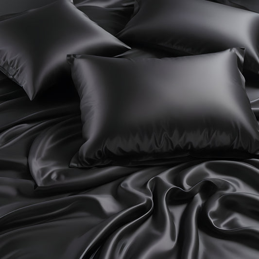 Seidenlaken midnight black