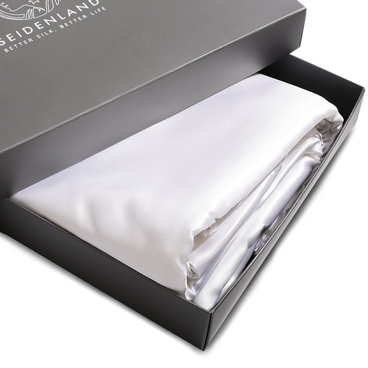 Silk sheets snow white