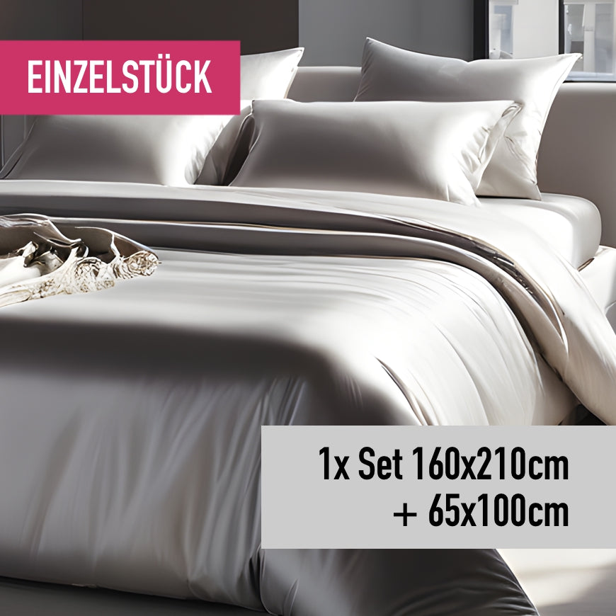 Einzelstück Bettwäsche-Set 160x210cm silvergrey