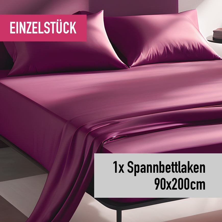 Einzelstück: Spannbettlaken 90x200cm light violet