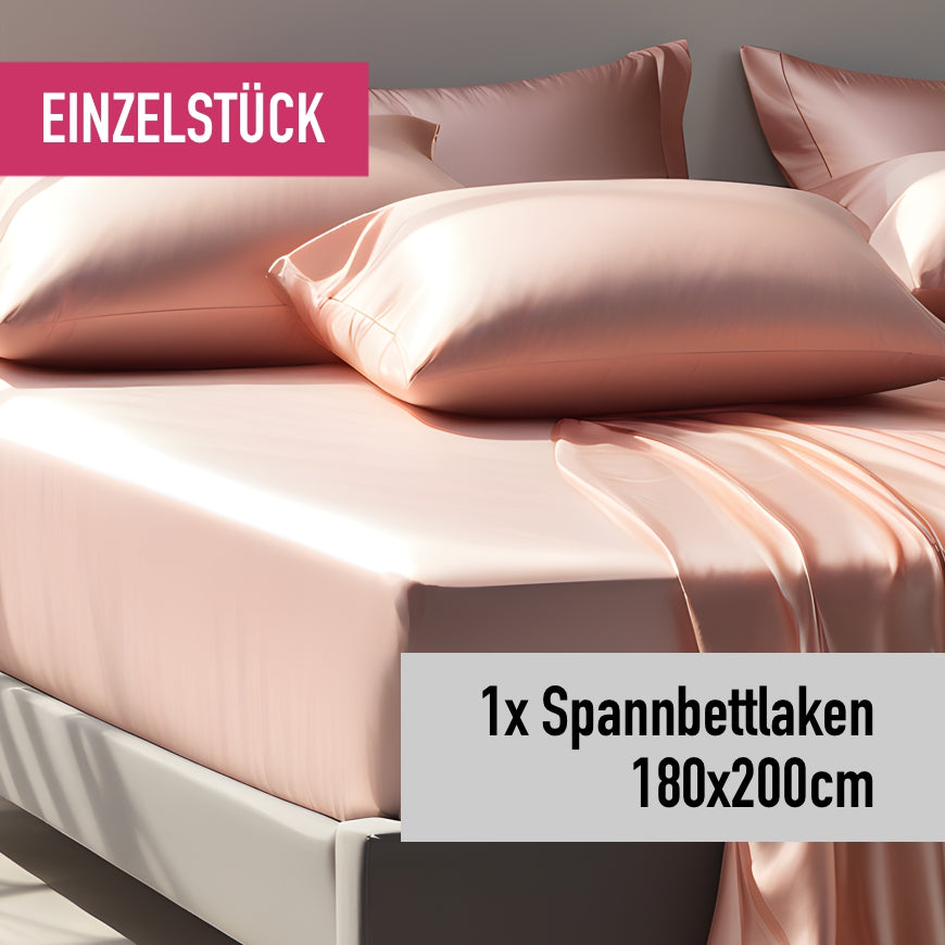 Einzelstück: Spannbettlaken 180x200cm rose