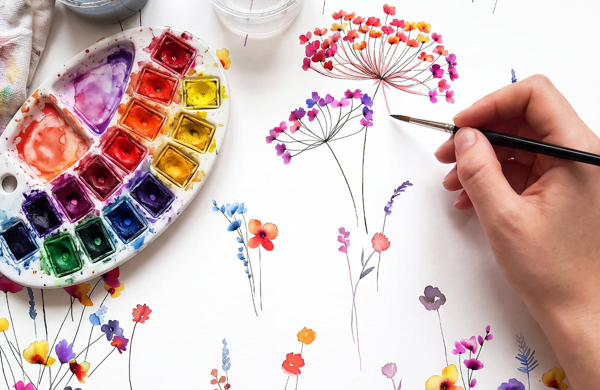 Wildflowers -  22MM Seidenprint