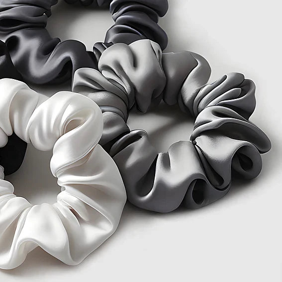 Scrunchies aus Maulbeerseide