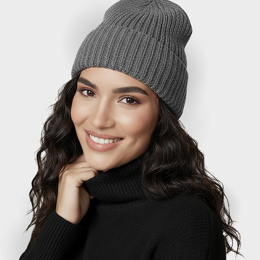 Kaschmir Beanie – weiche Mütze aus 100% Kaschmir