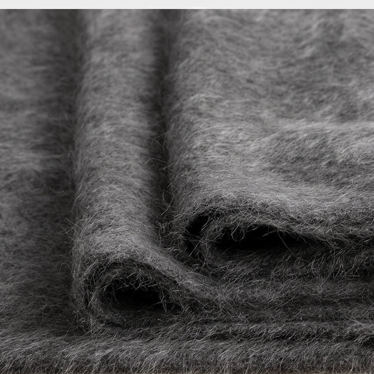 Kaschmirschal dunkelgrau – luxuriöser Schal aus gebürstetem Kaschmir