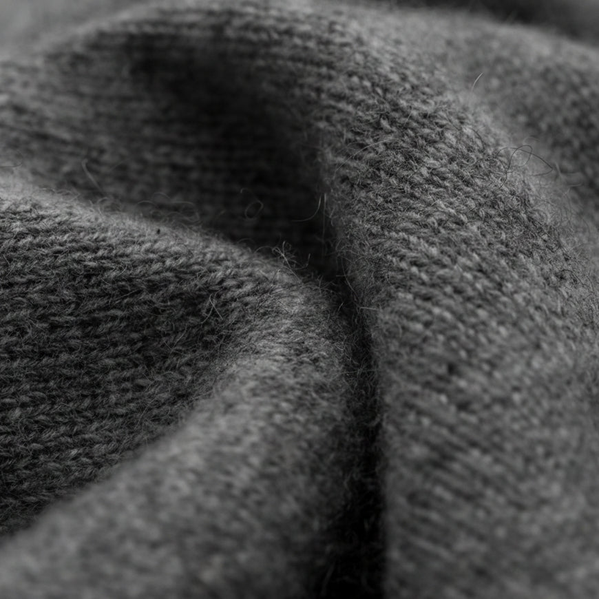 Herrenpullover anthrazit – Rundhals aus 100% Kaschmir