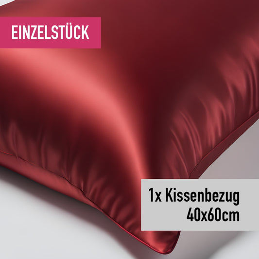 Einzelstück Kissenbezug 40x60cm weinrot