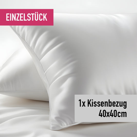 Einzelstück Kissenbezug 40x40cm weiss