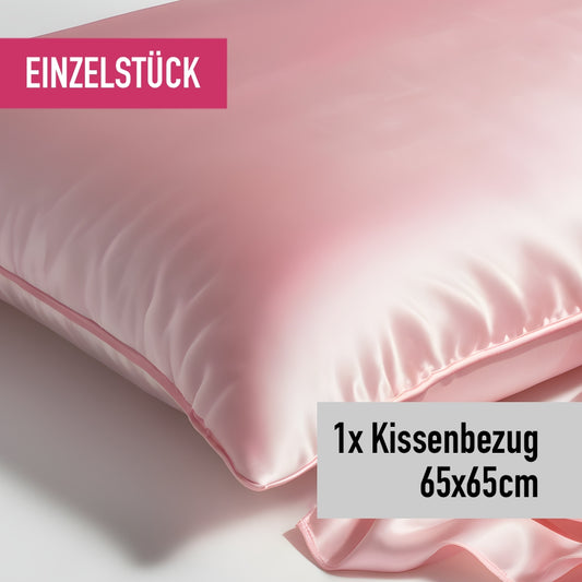 Taie d'oreiller simple 65x65cm rose blush