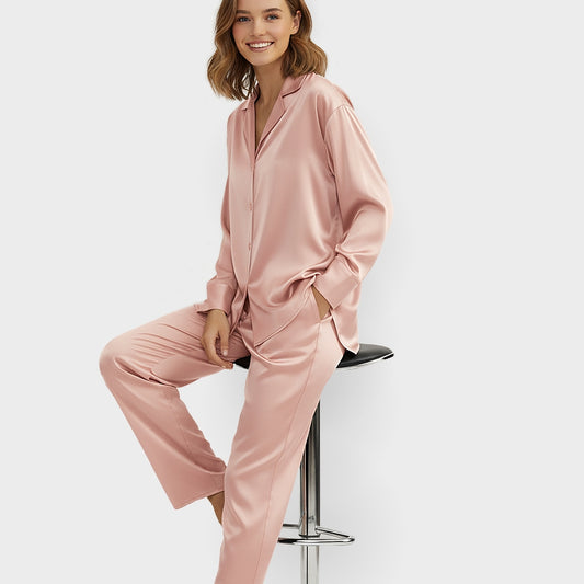 Seiden-Pyjama rose