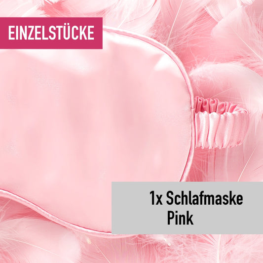 Schlafmaske aus Seide pink