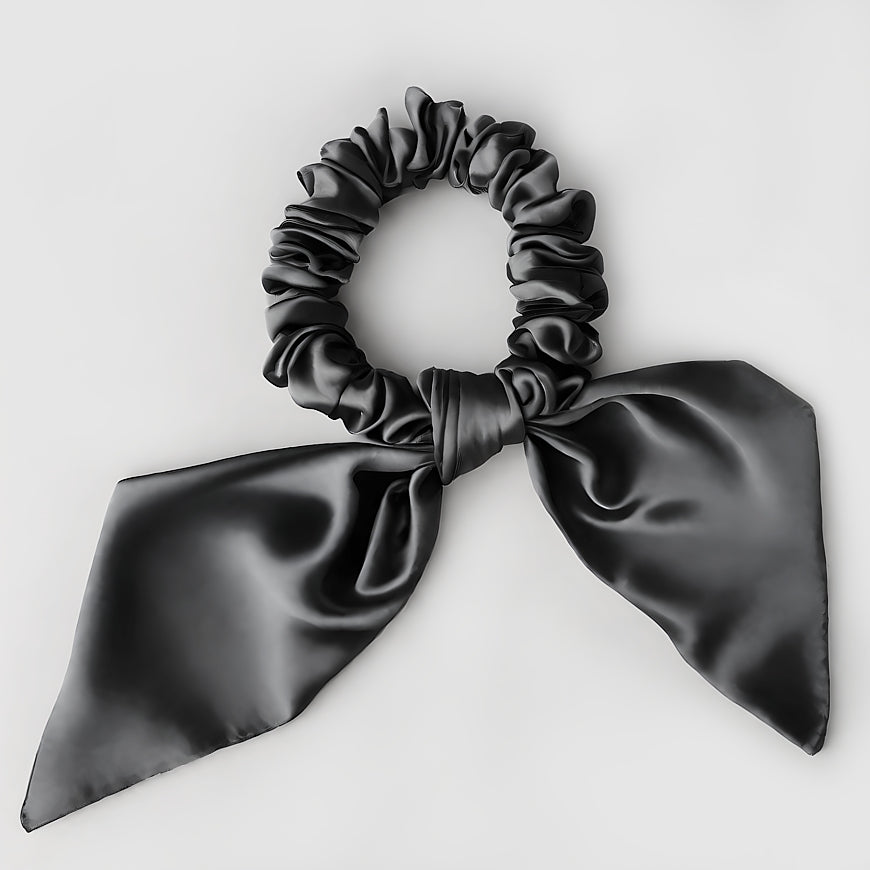 Seiden Scrunchie mit Schleife