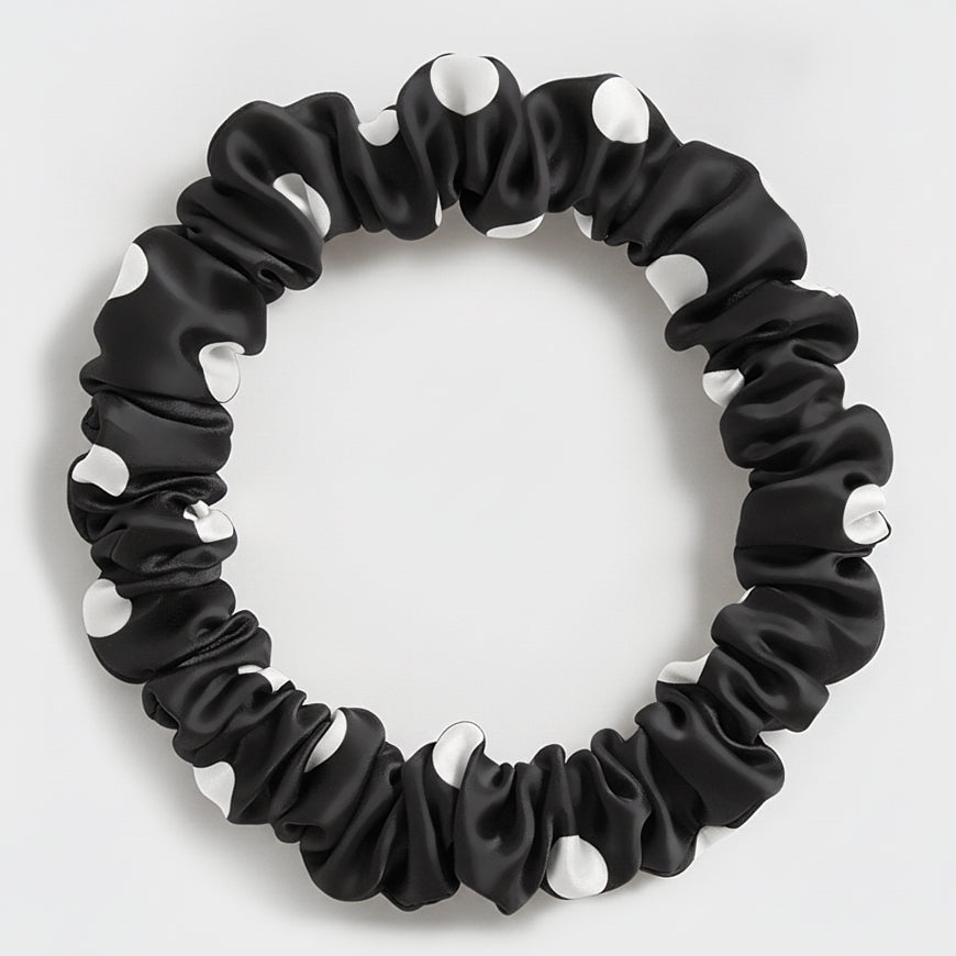 Seidenscrunchie Mini Print 2er Pack | 100% Maulbeerseide