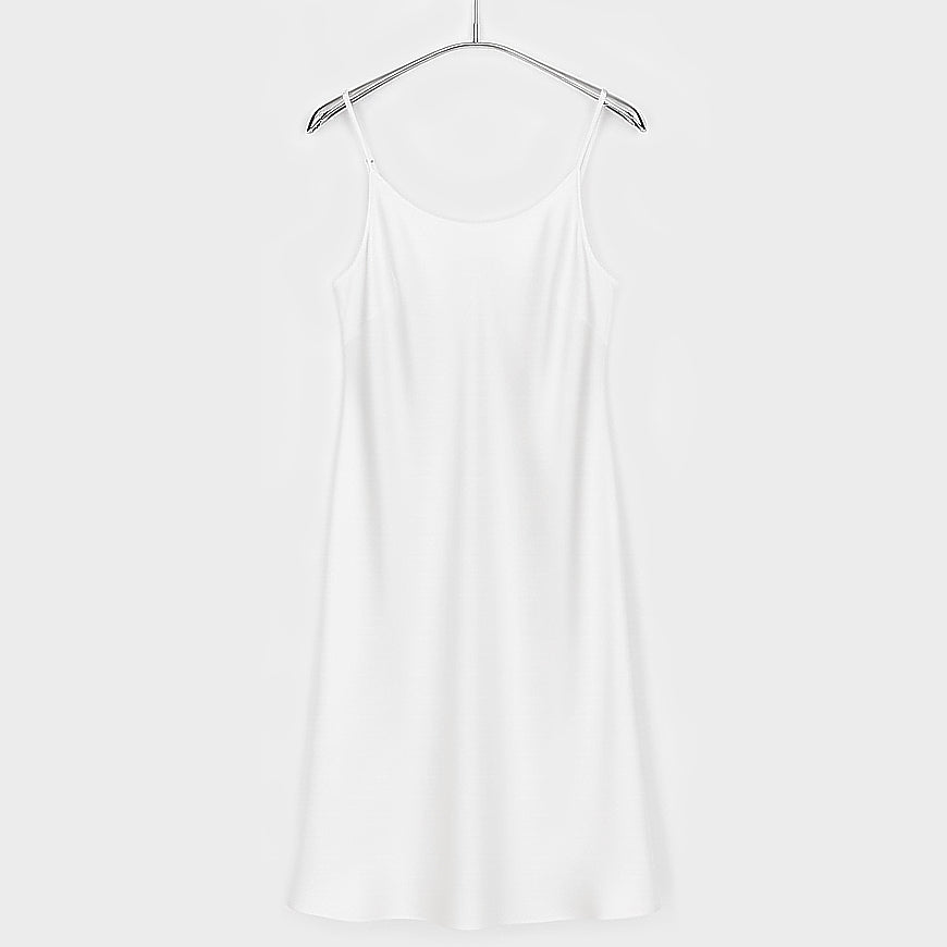 Nachthemd aus Seide naturweiss