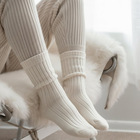 Kaschmirsocken Damen – weiche Kuschelsocken aus 100% Kaschmir