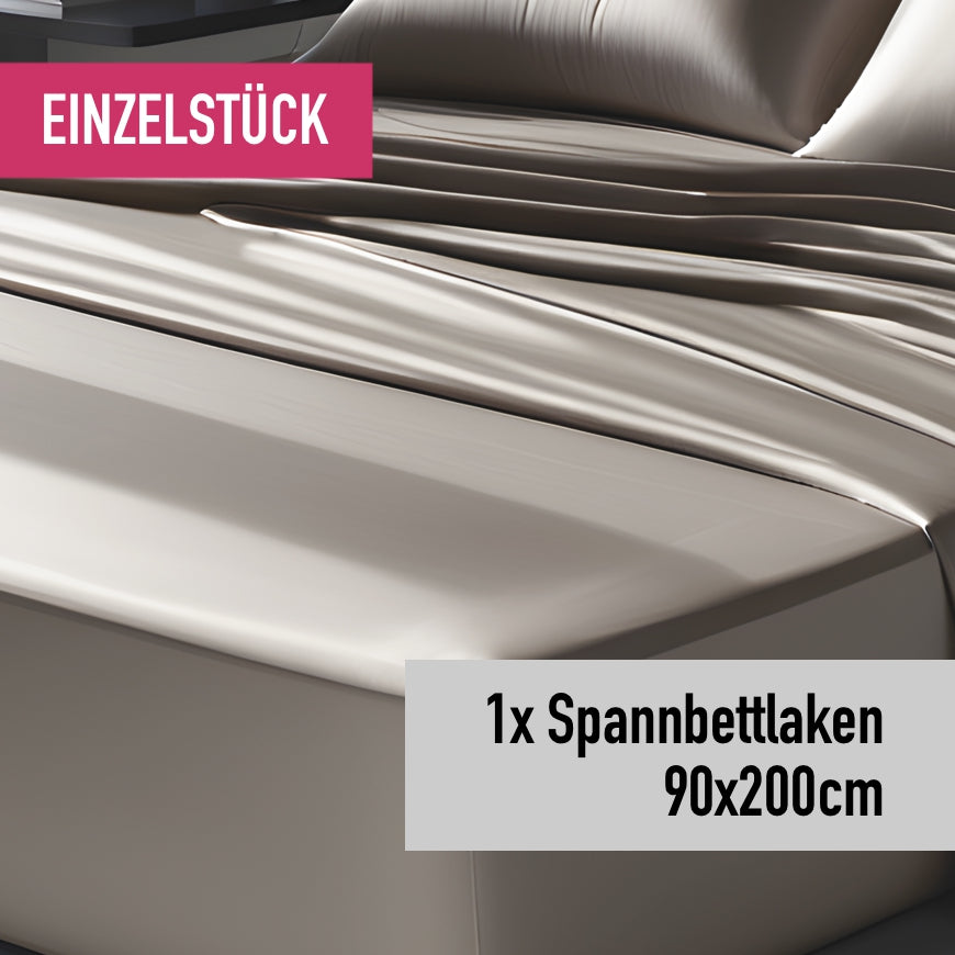 Einzelstück: Spannbettlaken 90x200cm pearl