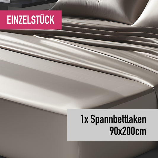 Einzelstück: Spannbettlaken 90x200cm pearl