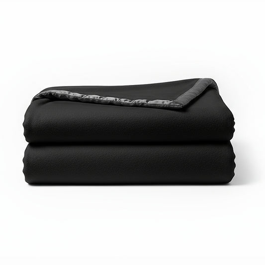 Kuscheldecke aus Seide schwarz